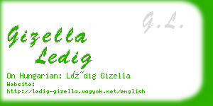 gizella ledig business card